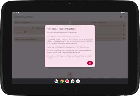 Tonal Tinnitus Therapy android App screenshot 4